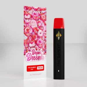 The Dopest Dessert Disposable: 2G THCA Liquid Diamonds Bombest Pop