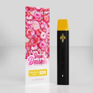 The Dopest Dessert Disposable: 2G THCA Liquid Diamonds Lemon Pound Cake